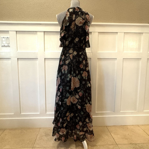 Zimmerman Master Flute Silk Dress Size:1(US:4) Ruffle GoldThread Front Slit $750 - Picture 6 of 16